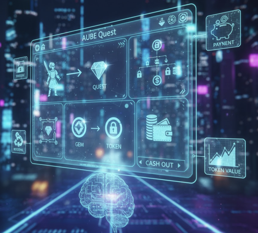 🌙AUBEクエスト体験記“ゲーム副業”という現実